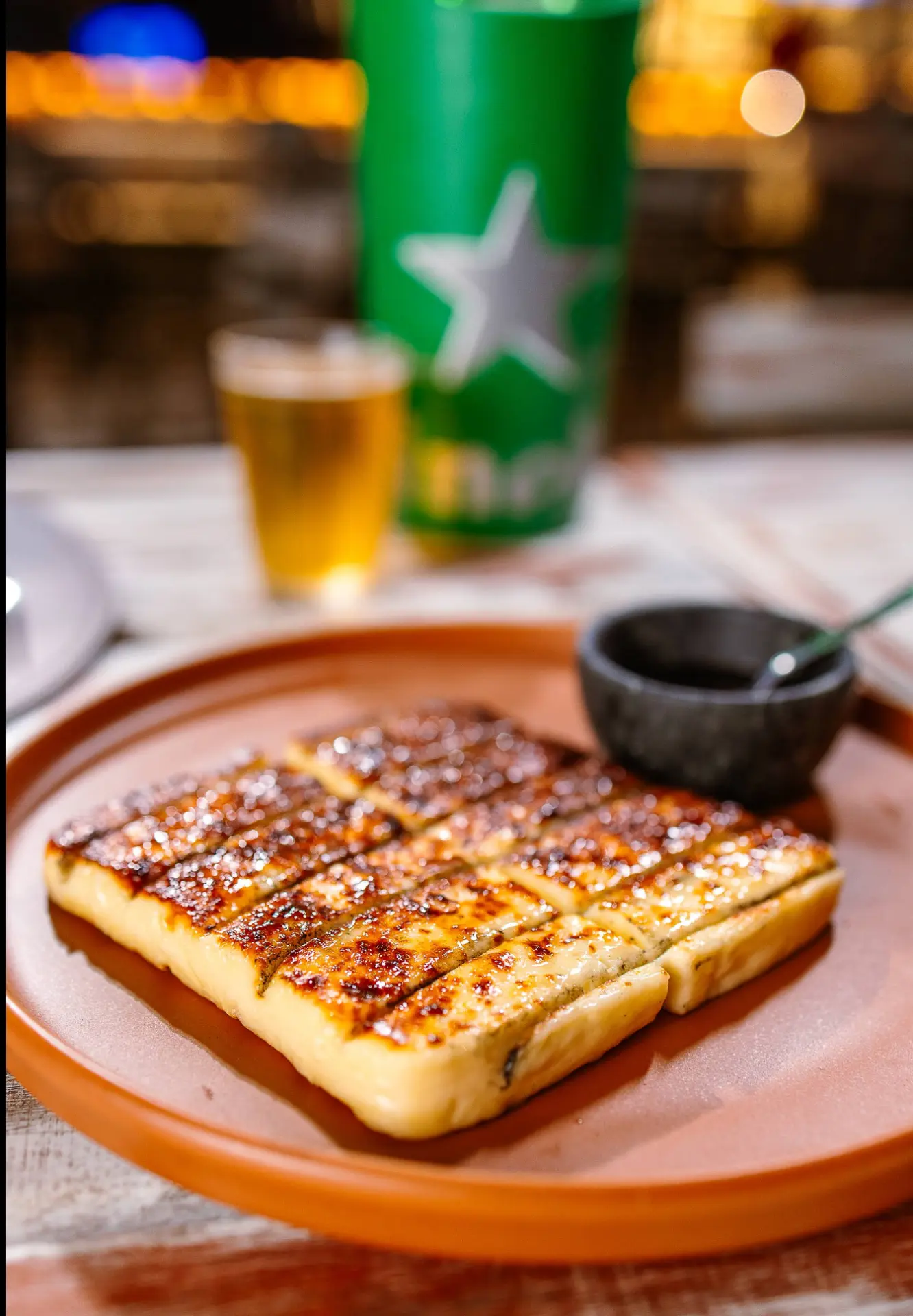 Queijo coalho grelhado na brasa